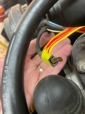 This *might* be where it goes? A/C clutch switch. 