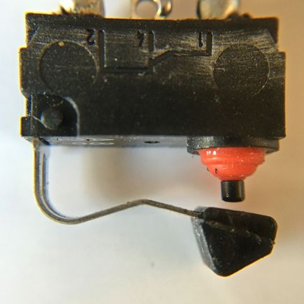 2000 Jaguar XK8, trunk courtesy light microswitch.