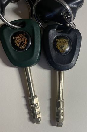 tip shaved on valet key to make additional master key