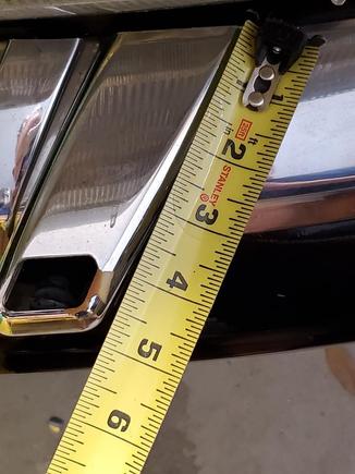 Original is about 5" deep