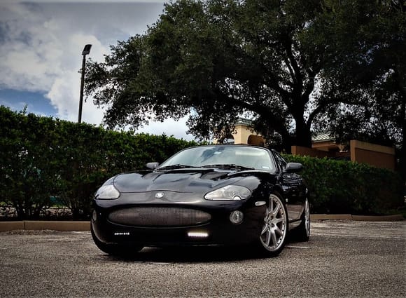 2005 XKR Coupe - Ebony/Ivory - with Phillips Daytime Running Lights