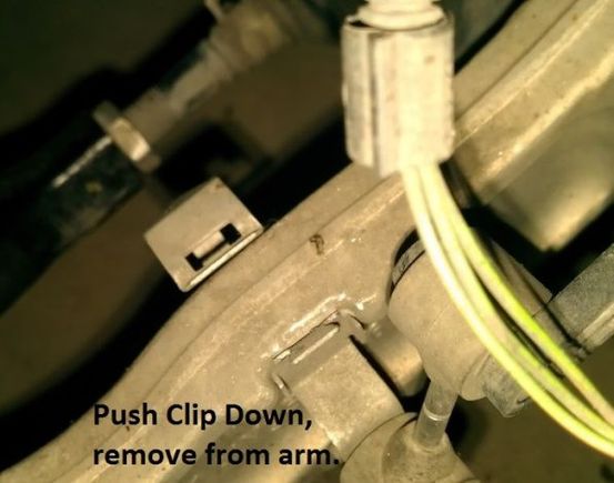 Move bracket and sensor arm to prevent damage from lower arm.