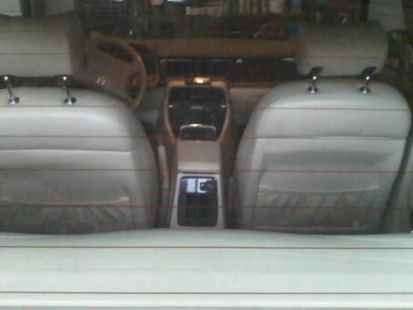 Interior (through the back window)