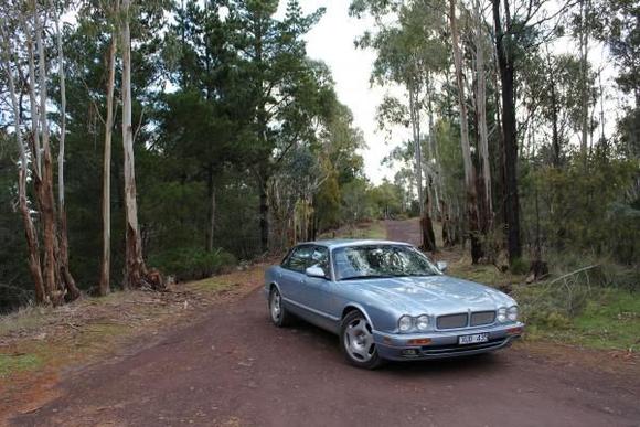 Bush-bashing in the Jag...