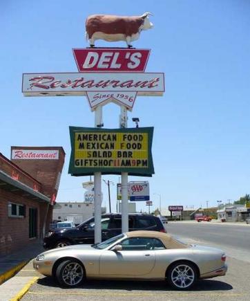 Del's Restaurant in Tucumcari, NM. The first place to get good Mexican food.