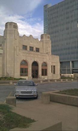 The Jazz Hall of Fame/ City Hall on the right.