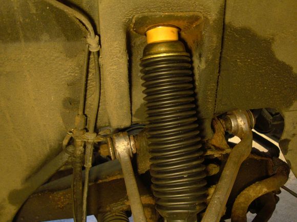 Replacement damper installed on RH side