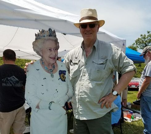 The Queen & I at British Car Day Lily Pons, MD. She really liked my car.