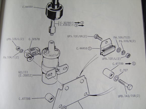 1977 Parts Book shows both the white resistor and the aly-miny-um one.