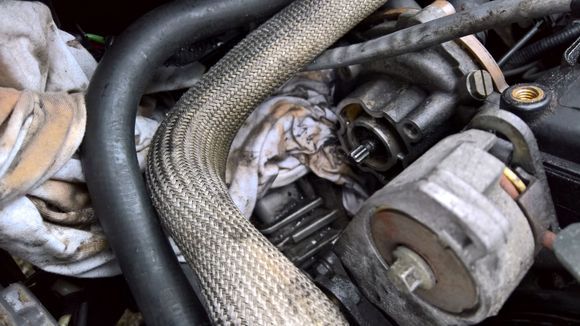 This would be on the driver side of a US car above the gear box
