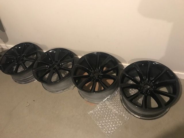 Wheels and Tires/Axles - set of 4 19" Propeller wheels - freshly painted gloss black - Used - 2014 to 2019 Jaguar F-Type - Renfrew, PA 16053, United States