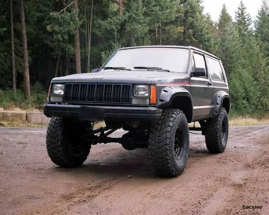 1990 Jeep XJ Cherokee Pioneer - R.I.P. burnt up in electrical fire.