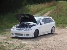 carbon fiber EVO hood