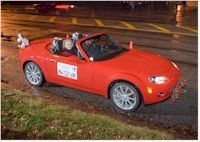 Miata in the holiday mood.