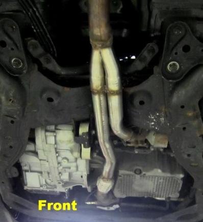 NEW Crossover Y-Pipe between Pre-Cats to Rear Main Cat.