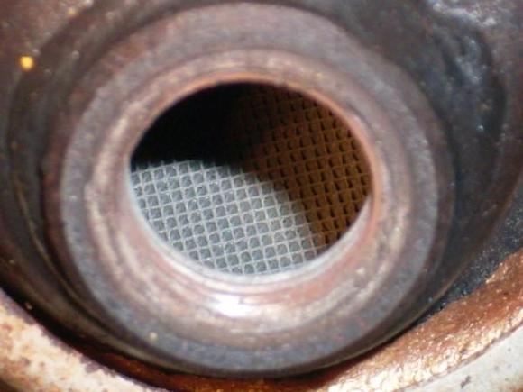 Good Pre-Cat HoneyComb. View thru O2 Sensor.