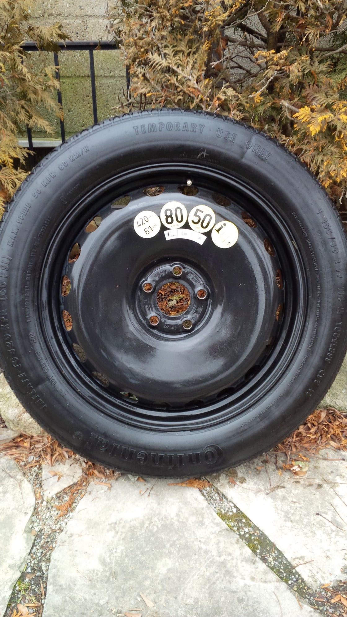 Wheels and Tires/Axles - MERCEDES Spare wheel and tire 155/80/19  28.76" diameter - Used - 2010 to 2016 Mercedes-Benz All Models - Detroit, MI 48038, United States
