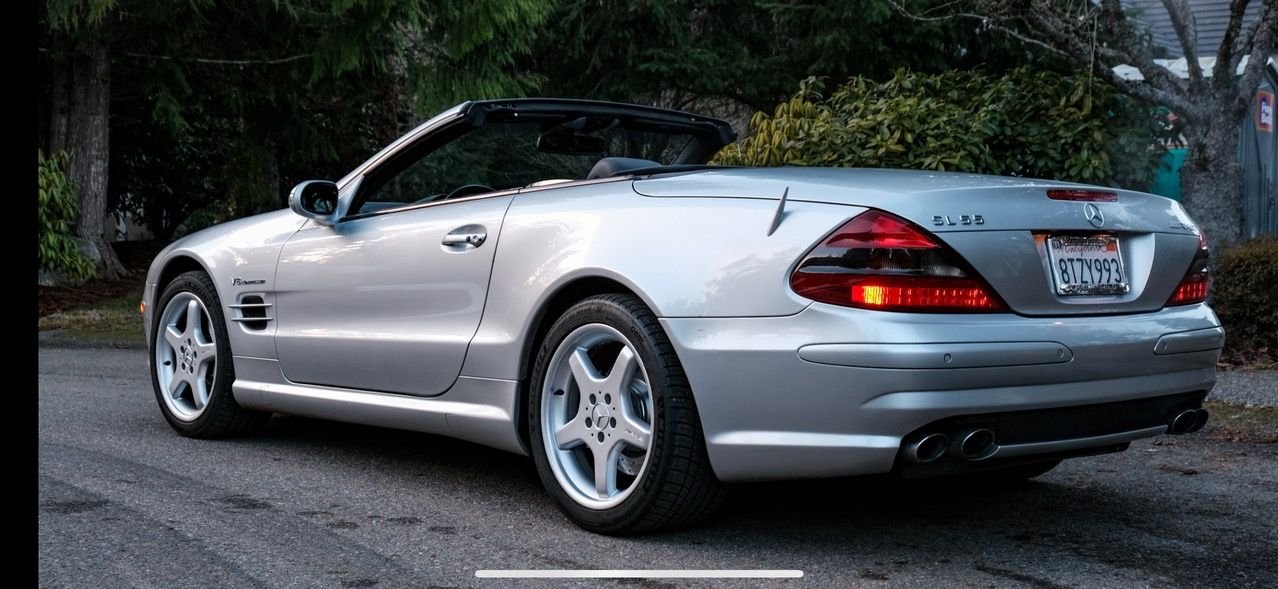 2003 Mercedes-Benz SL55 AMG - 580hp Mercedes SL55 AMG  $30,000.+ Upgrades,Service,Maintenance.. Needs Nothing! - Used - VIN WDBSK74F43F043458 - 8 cyl - 2WD - Automatic - Convertible - Silver - Malibu, CA 90263, United States