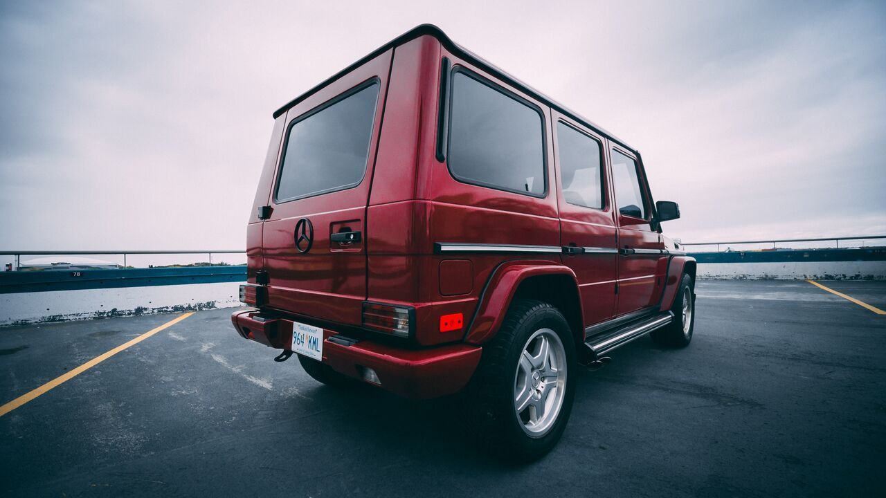 2003 Mercedes-Benz G55 AMG - 2003 Mercedes Benz G55 AMG - Used - VIN WDCYR4GE03X139103 - 89,375 Miles - 8 cyl - AWD - Automatic - SUV - Red - Regina, SK S4Y1G1, Canada