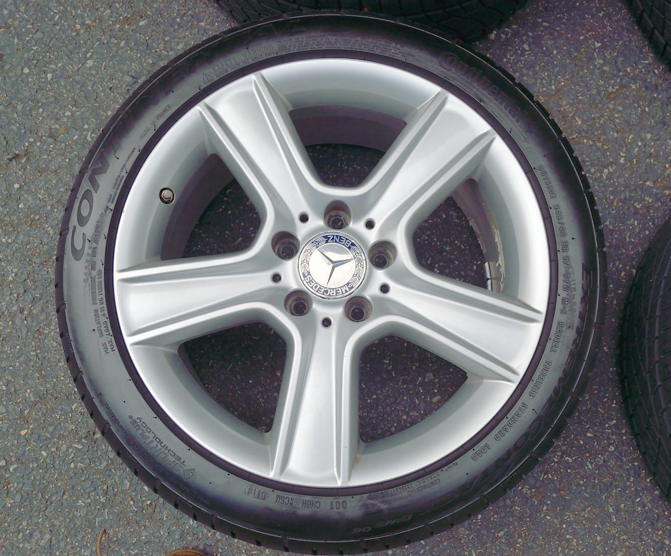 Wheels and Tires/Axles - OE set of staggered 17" wheels from 2011 Mercedes Benz C300 Sport 4MATIC W204 - Used - Medfield, MA 02052, United States