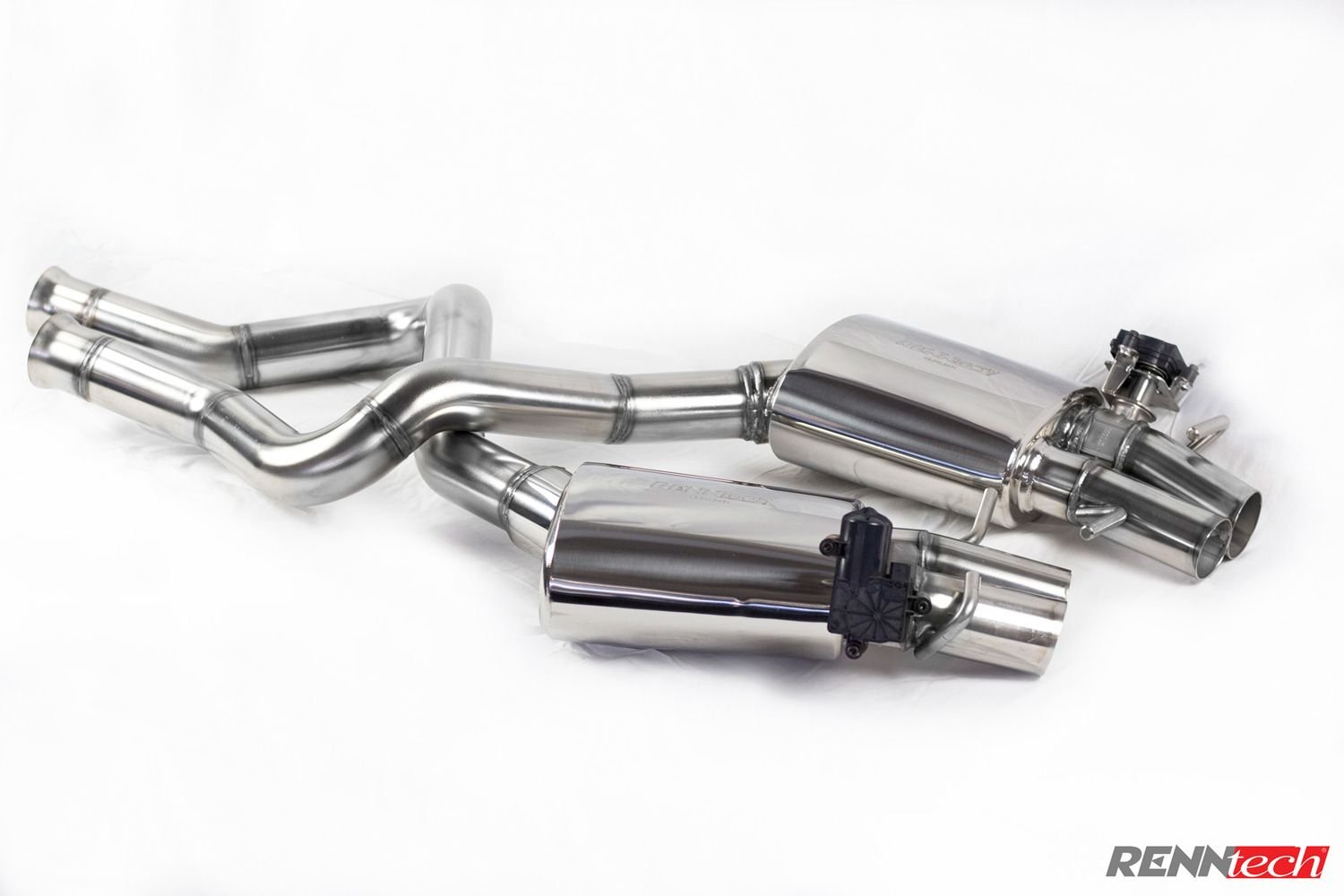 Engine - Exhaust - Renntech C63 valved mufflers-like new - New - 2015 to 2021 Mercedes-Benz C63 AMG S - 2015 to 2021 Mercedes-Benz C63 AMG - Fort Lauderdale Florida, FL 33309, United States