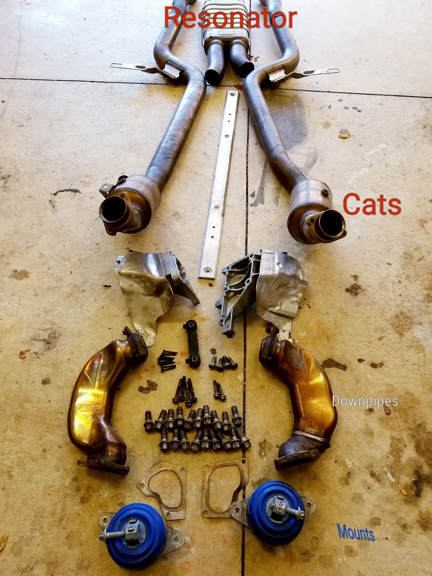 Miscellaneous - Exhaust Sections, motor mounts, brackets, cats, bolts etc. - Used - 2014 to 2016 Mercedes-Benz E63 AMG S - Taylors, SC 29687, United States