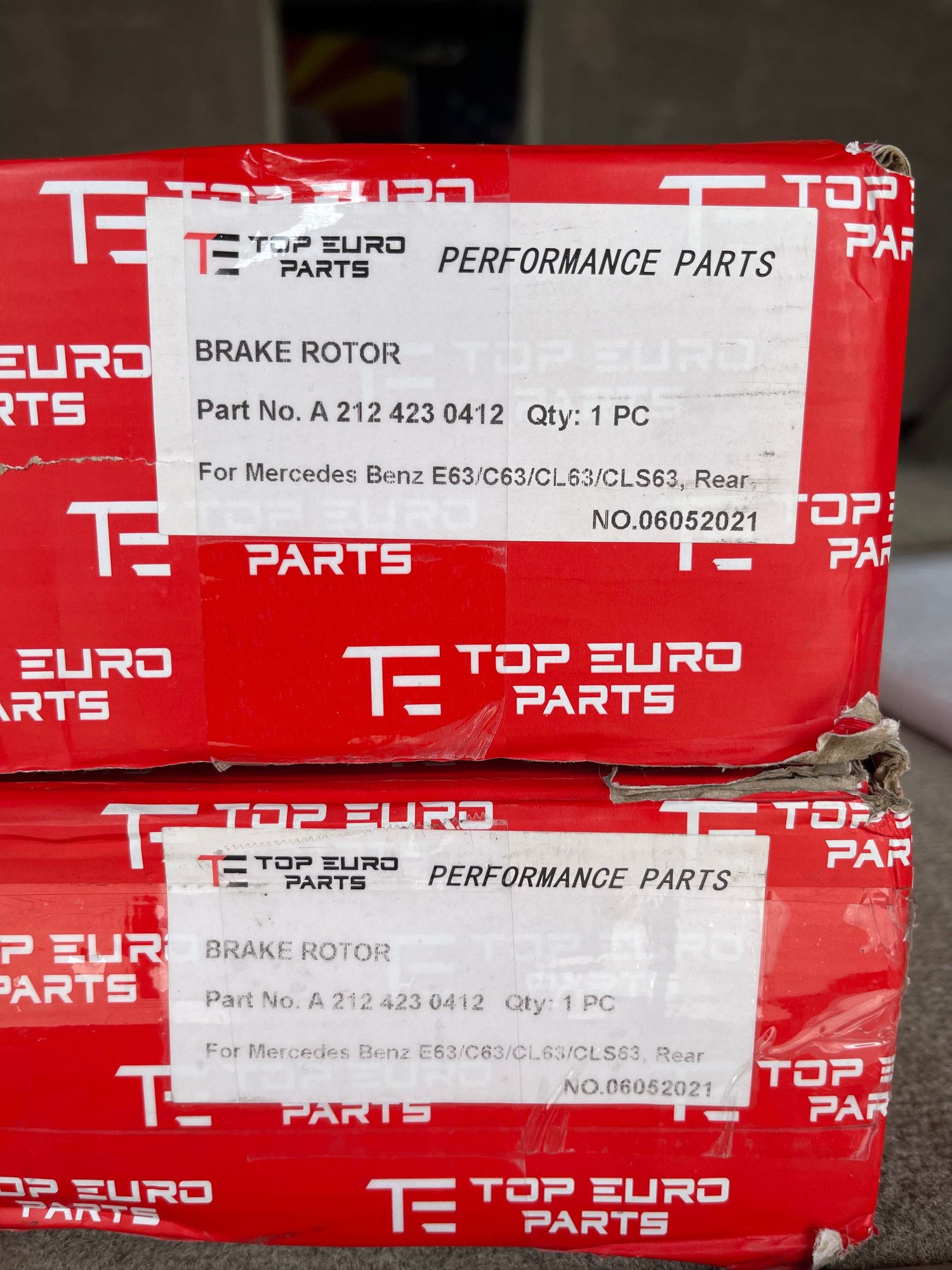 Brakes - TopEuro Rear Brake Rotors for E63/CLS63/C63 A2124230412 - New - 2010 to 2016 Mercedes-Benz E63 AMG S - 2012 to 2017 Mercedes-Benz CLS63 AMG - 2012 to 2014 Mercedes-Benz C63 AMG - San Diego, CA 92115, United States