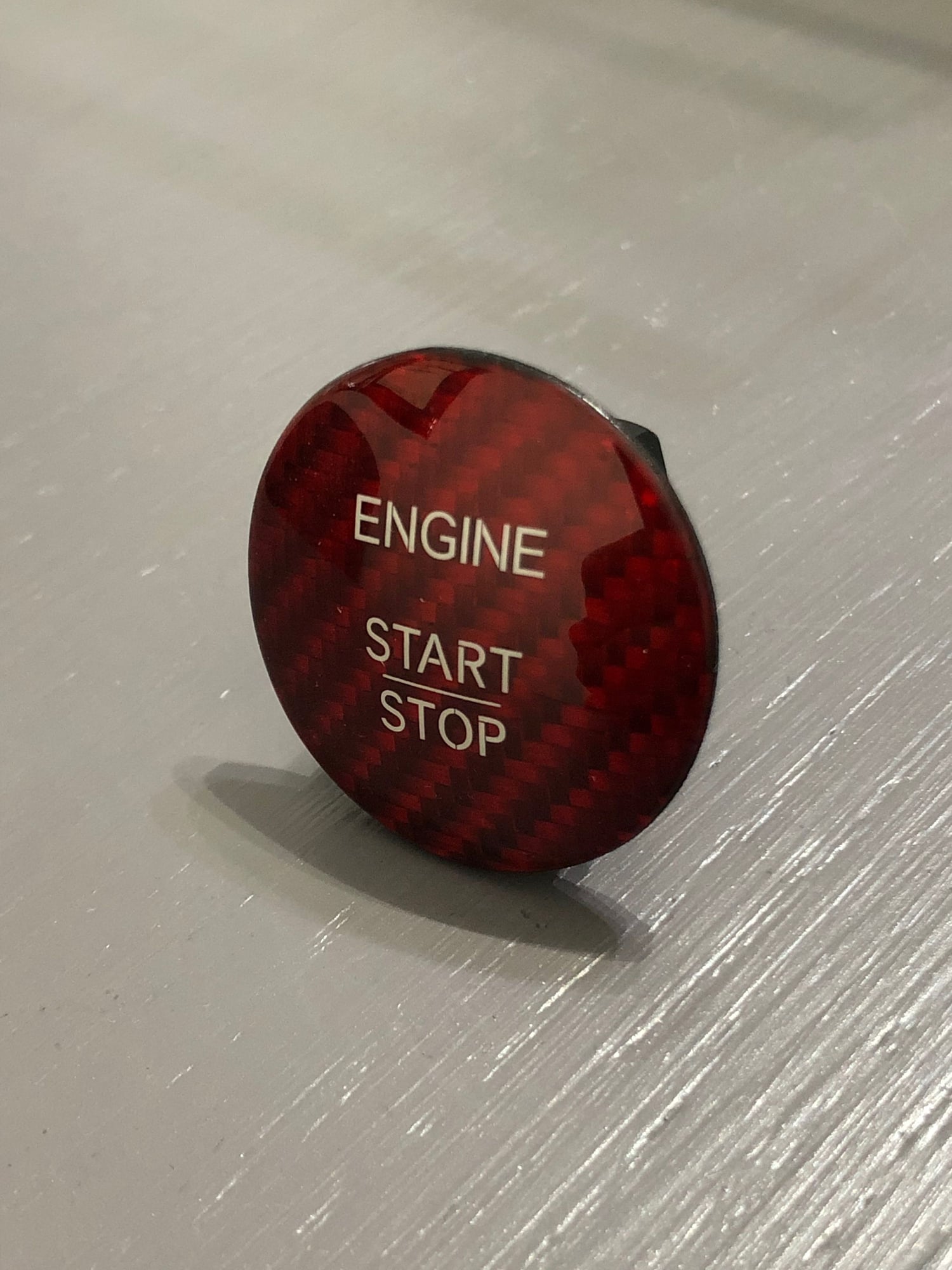 Interior/Upholstery - Red Carbon Fiber Push/Start Button by Macarbon - New - Peoria, IL 61615, United States