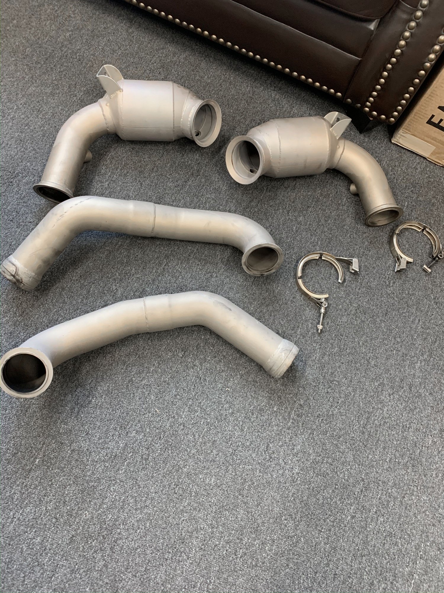 Engine - Power Adders - Renntech 200 Cell Catted Downpipes for W213 E63S - Used - 2017 to 2019 Mercedes-Benz E63 AMG S - Studio City, CA 91604, United States