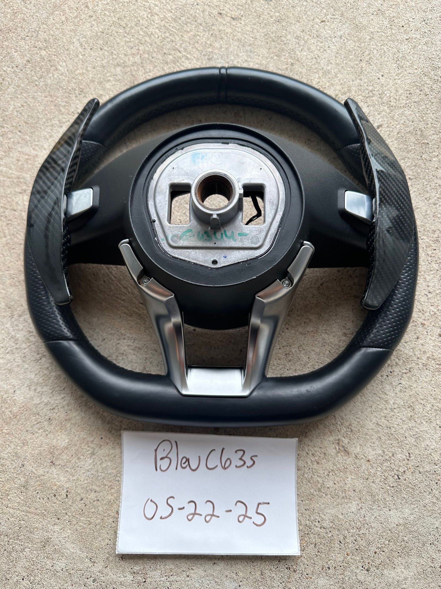 Interior/Upholstery - W205 MERCEDES C63s AMG SPORT Black Leather Steering WHEEL A2054602403 - Used - 2015 to 2018 Mercedes-Benz All Models - Dallas, TX 75088, United States