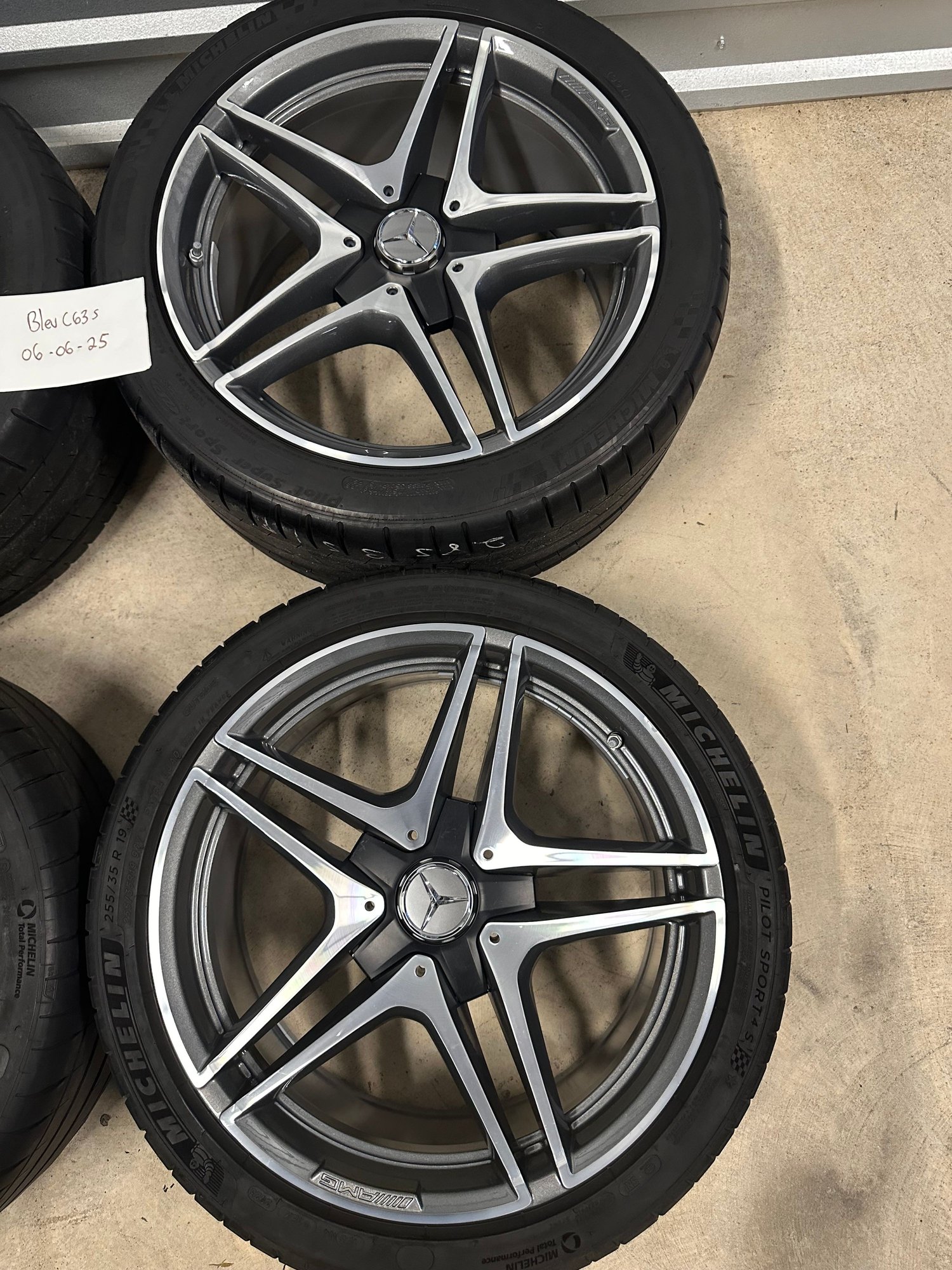 Wheels and Tires/Axles - Mercedes AMG C Class C63s OEM 19” Wheels & Tires - New - All Years Mercedes-Benz C-Class - Dallas, TX 75088, United States