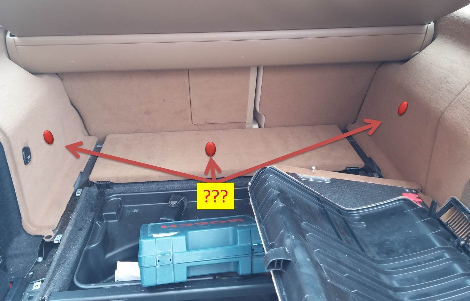 how to remove trunk upholstery covers W211 Estate (S211)