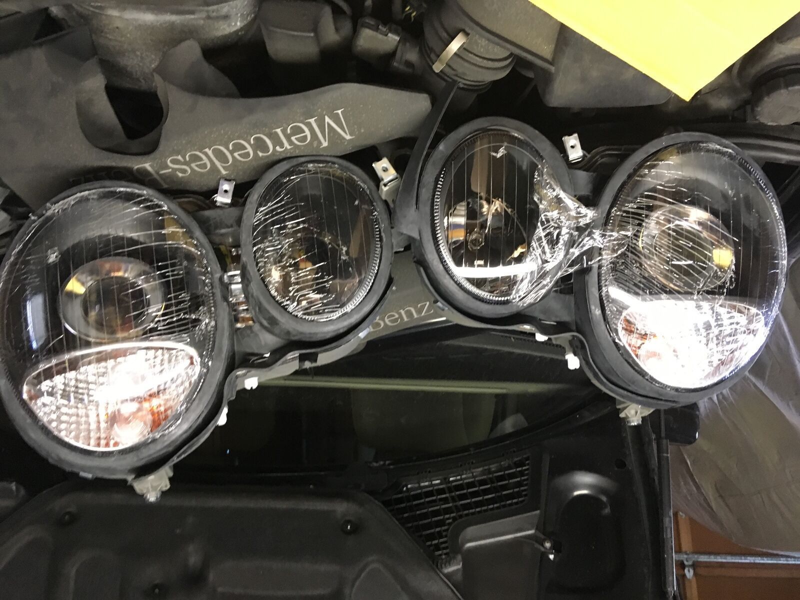 Lights - 96-99 w210 mercedes e300 e320 e430 Projector Headlights Black - New - 1996 to 1999 Mercedes-Benz E320 - San Francisco, CA 94116, United States