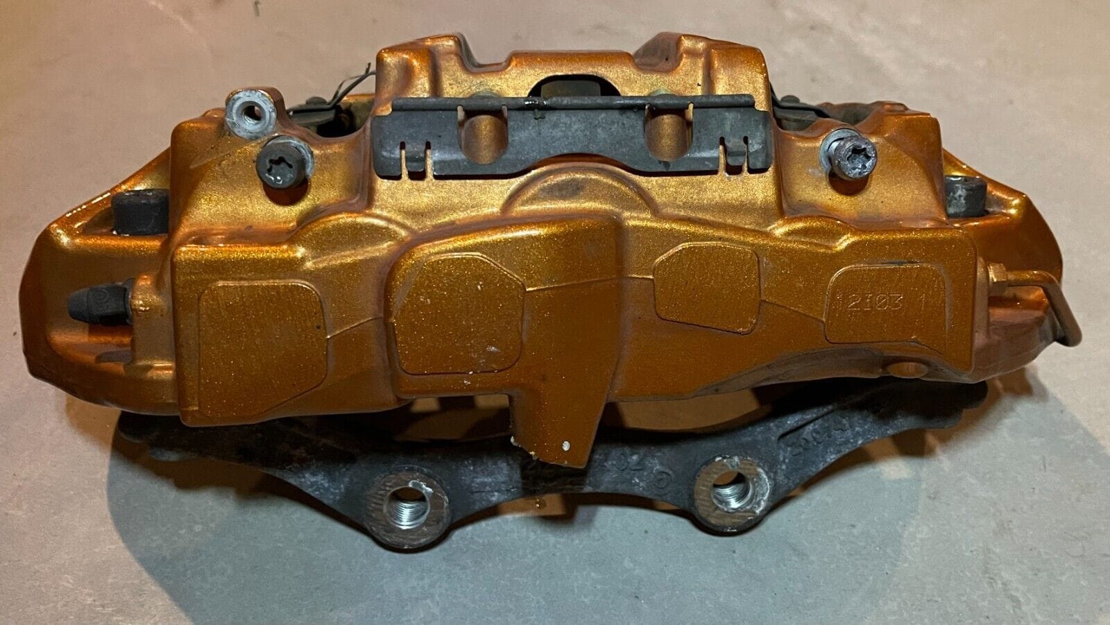 Brakes - E63 AMG W212 Two Front Brake Calipers 2124219798 2124219998 CCB Gold - Used - All Years  All Models - Mississauga, ON L5M1M3, Canada