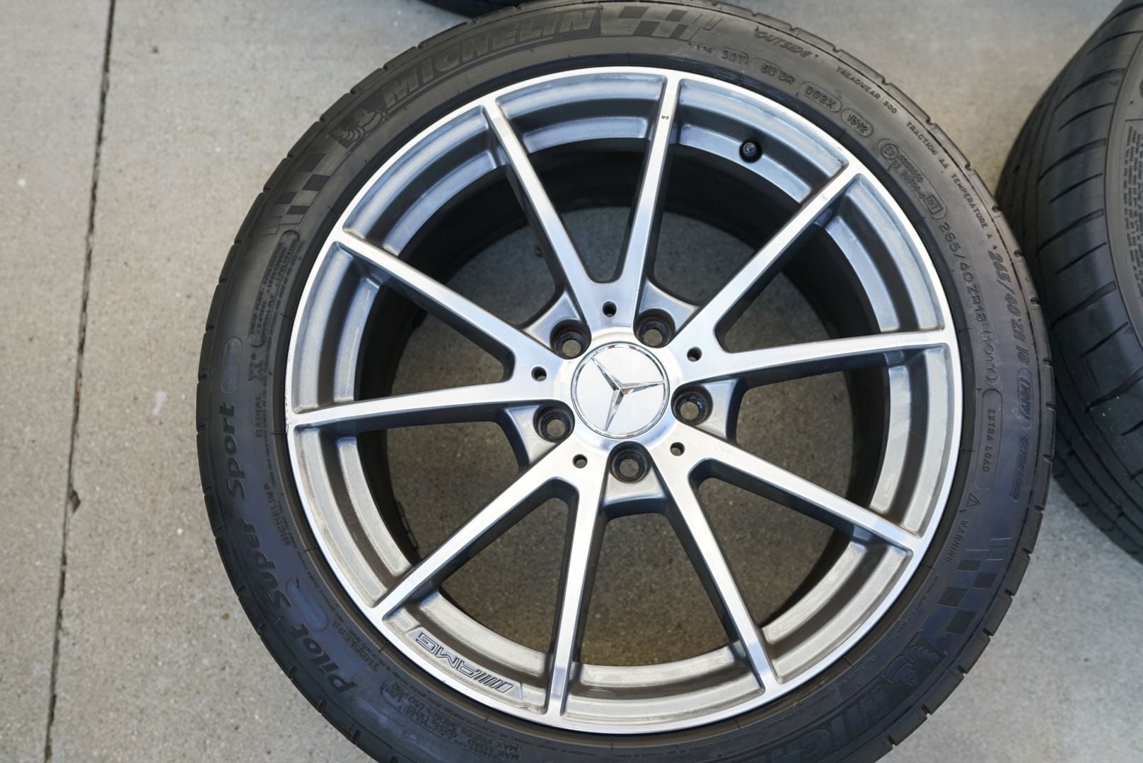 Wheels and Tires/Axles - Mercedes C63 AMG Forged Wheels + Tires OEM - Used - 2008 to 2020 Mercedes-Benz C63 AMG - Fountain Valley, CA 92708, United States