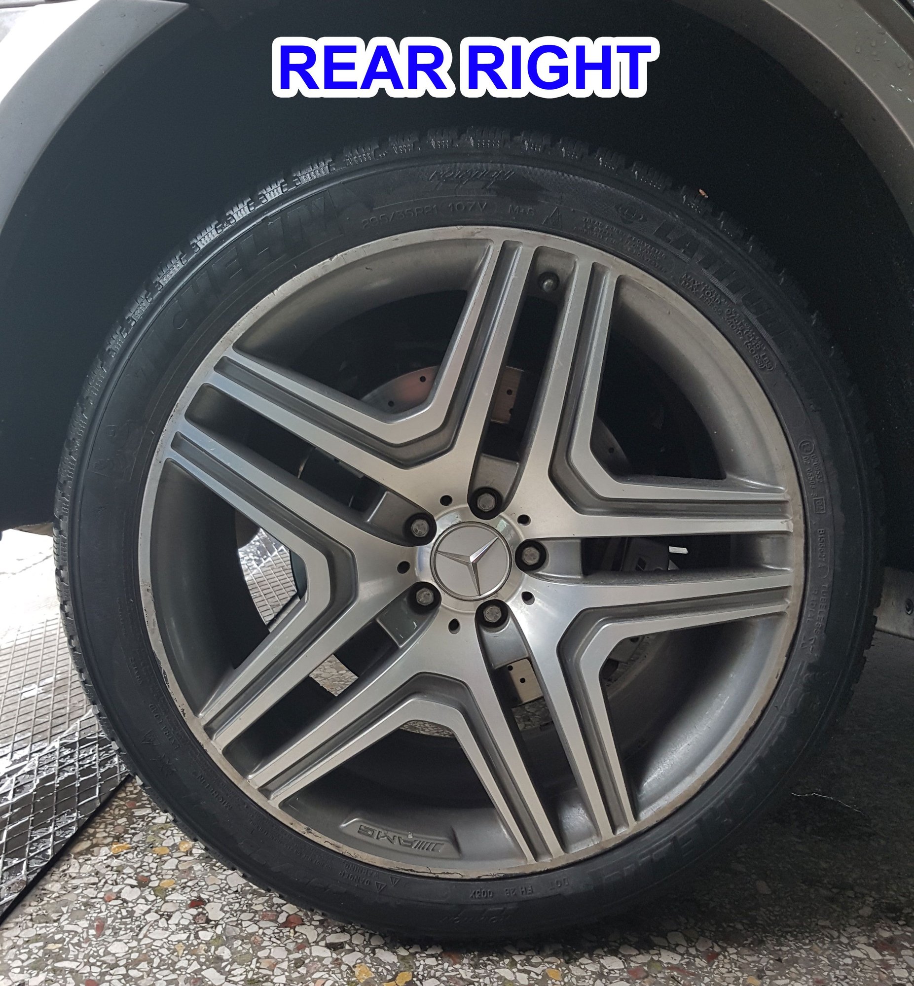 Wheels and Tires/Axles - Set of 4x Genuine AMG 21 Inch A1644015502 Need Repair - Used - 2006 to 2011 Mercedes-Benz ML63 AMG - Athens, Greece