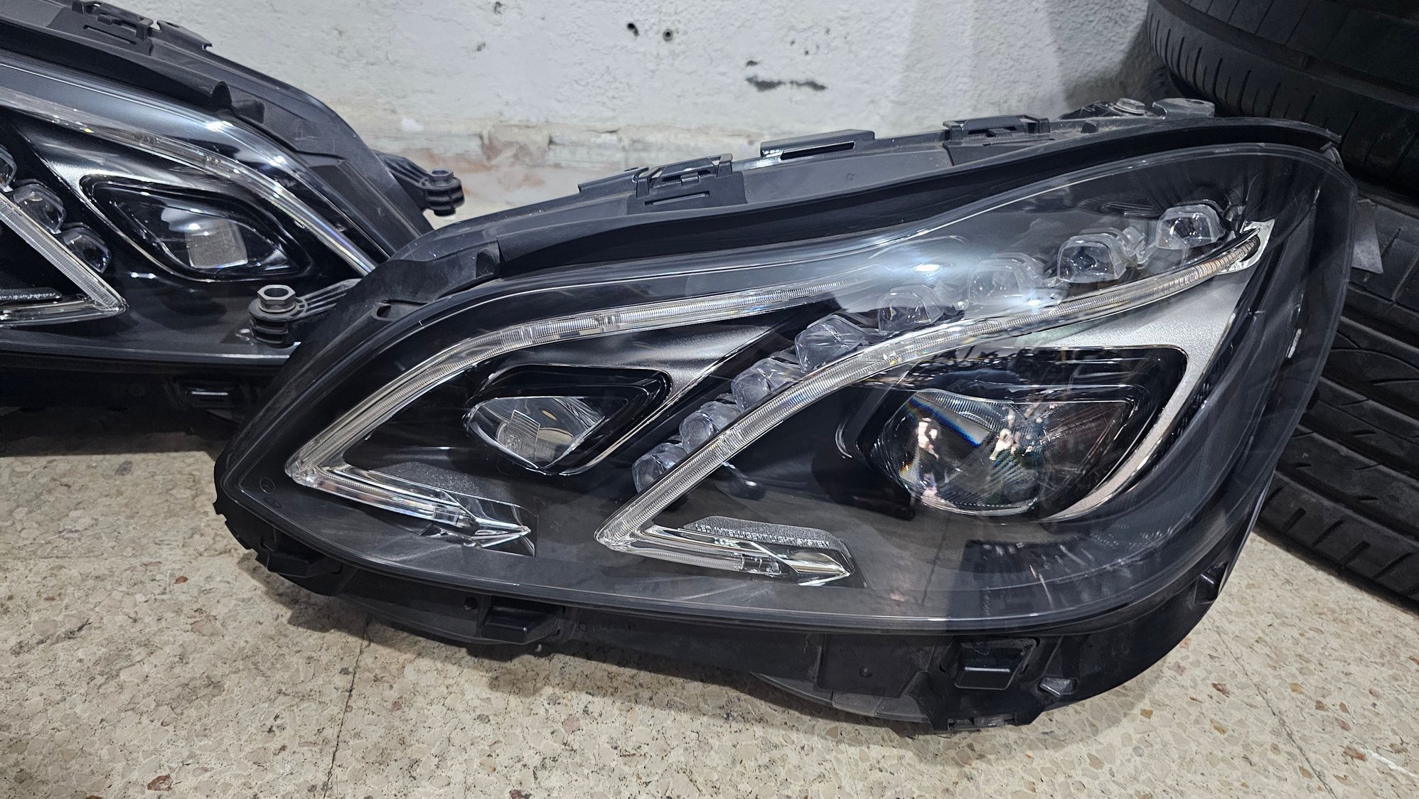 The headlights ( original headlights [Used but in clean condition])