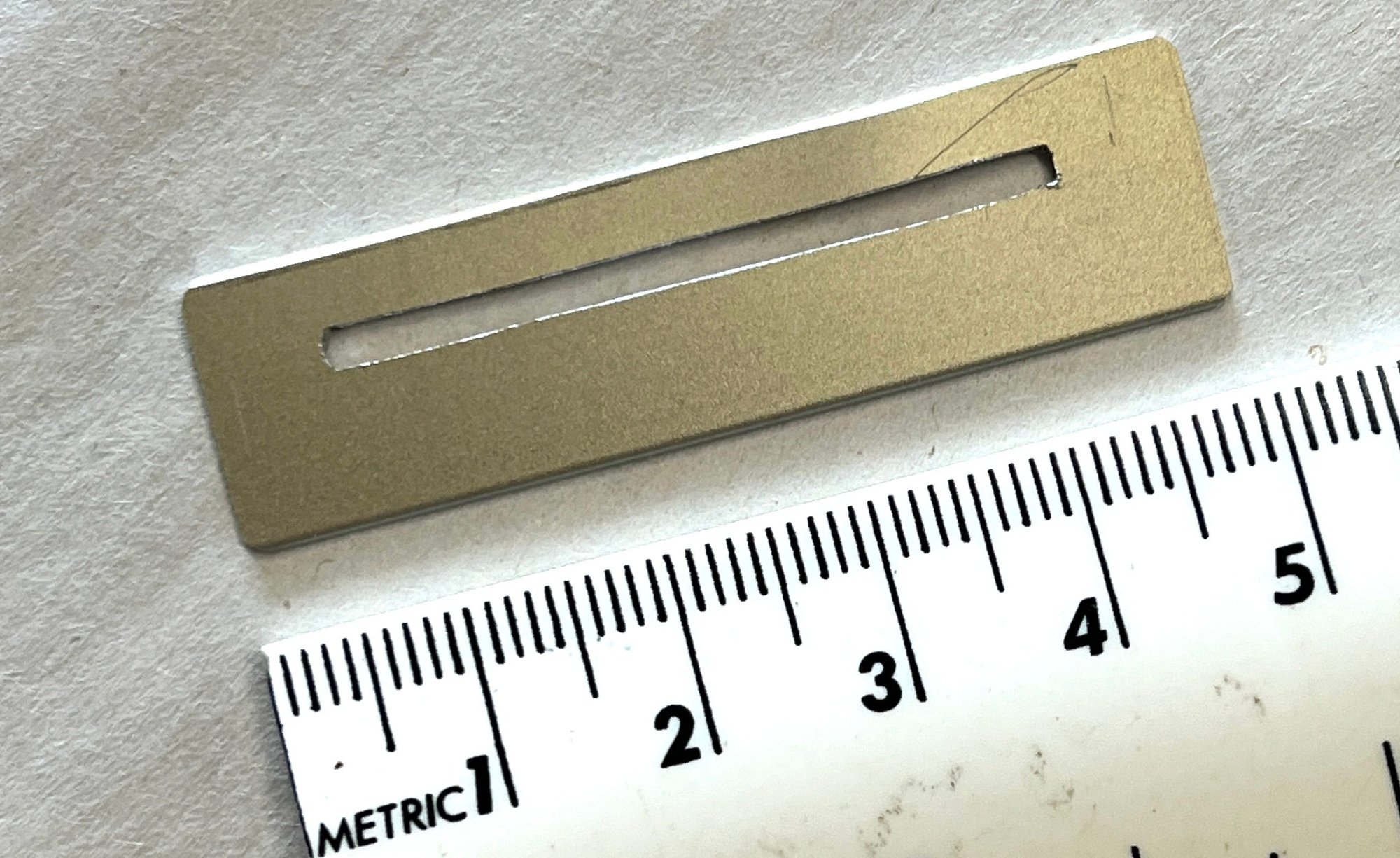 Aluminum strip completed.