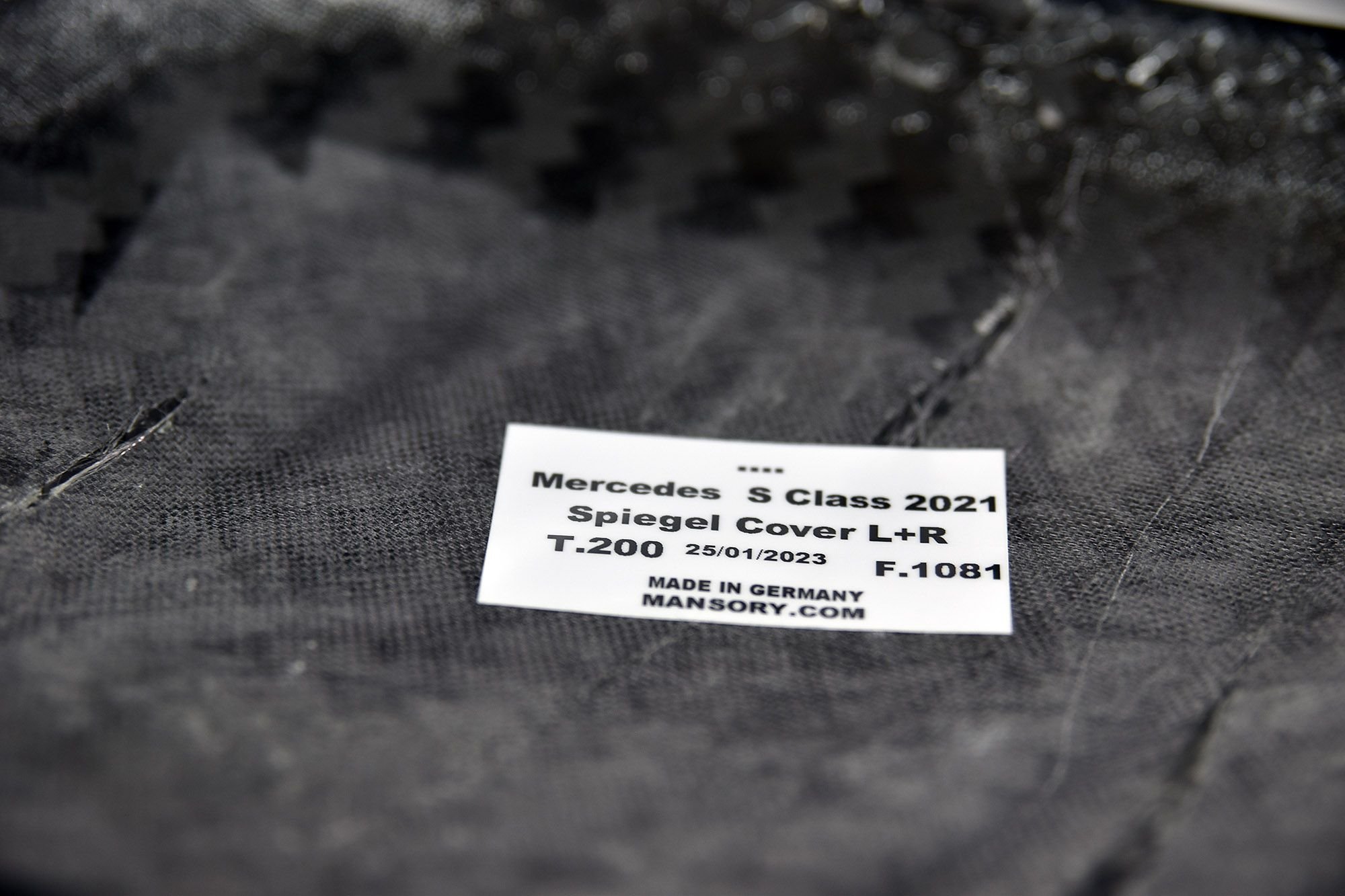 Accessories - Mansory Genuine Mirror Caps for All S Class W223 models - New - -1 to 2025  All Models - Monte Carlo, Monaco