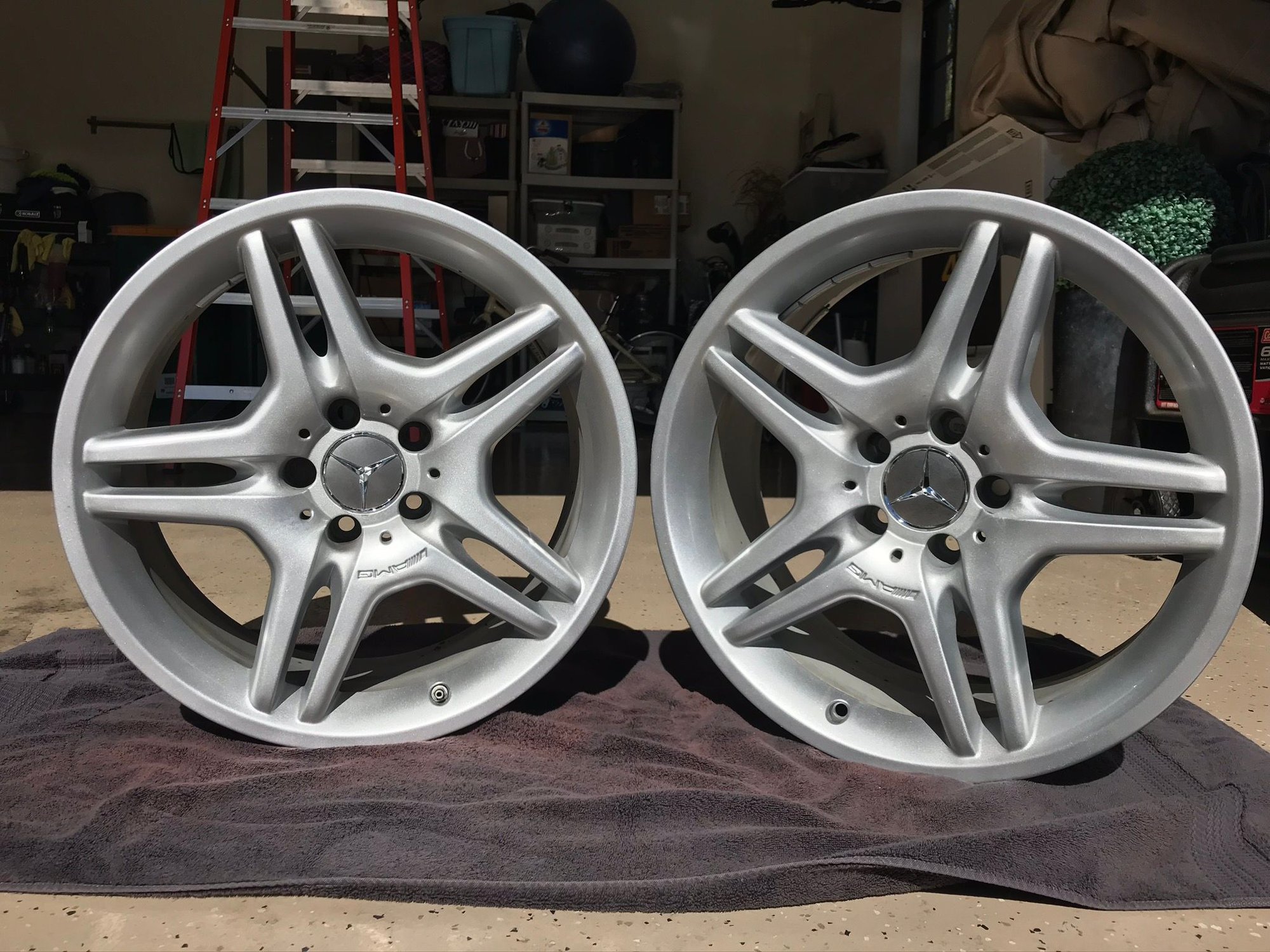 Wheels and Tires/Axles - 18" AMG OEM wheels - Used - 2003 to 2015 Mercedes-Benz SL550 - Naples, FL 34119, United States