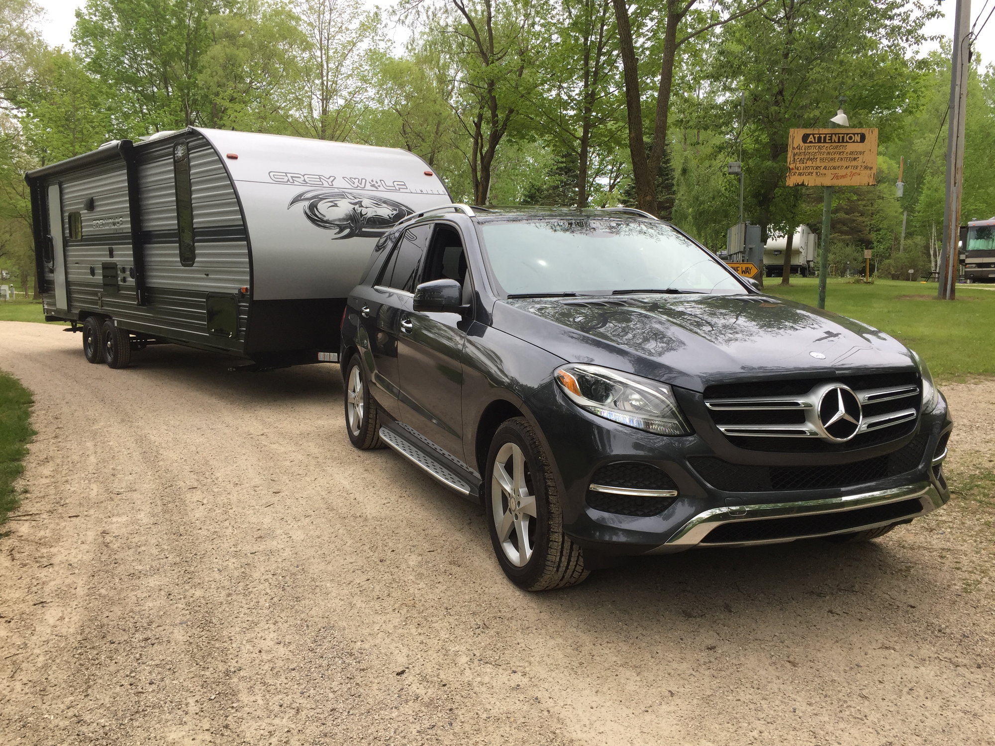 Camper towing with my GLE 350 - MBWorld.org Forums Mercedes Gle 350 Trailer Hitch
