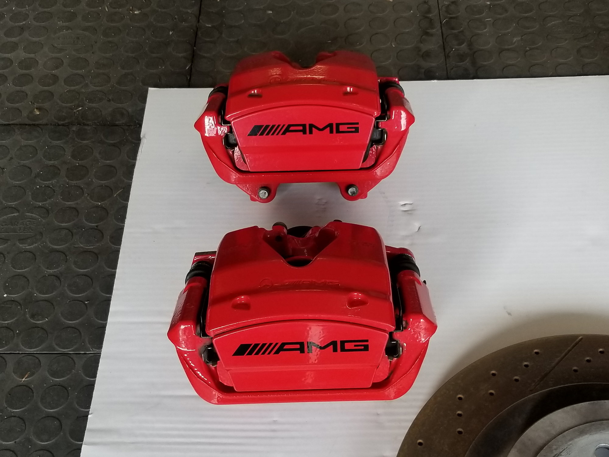 Brakes - W205 C63 S AMG Red Brake Calipers & Rotors - Used - 2015 to 2018 Mercedes-Benz C63 AMG S - 2015 to 2018 Mercedes-Benz C63 AMG - Westbury, NY 11590, United States