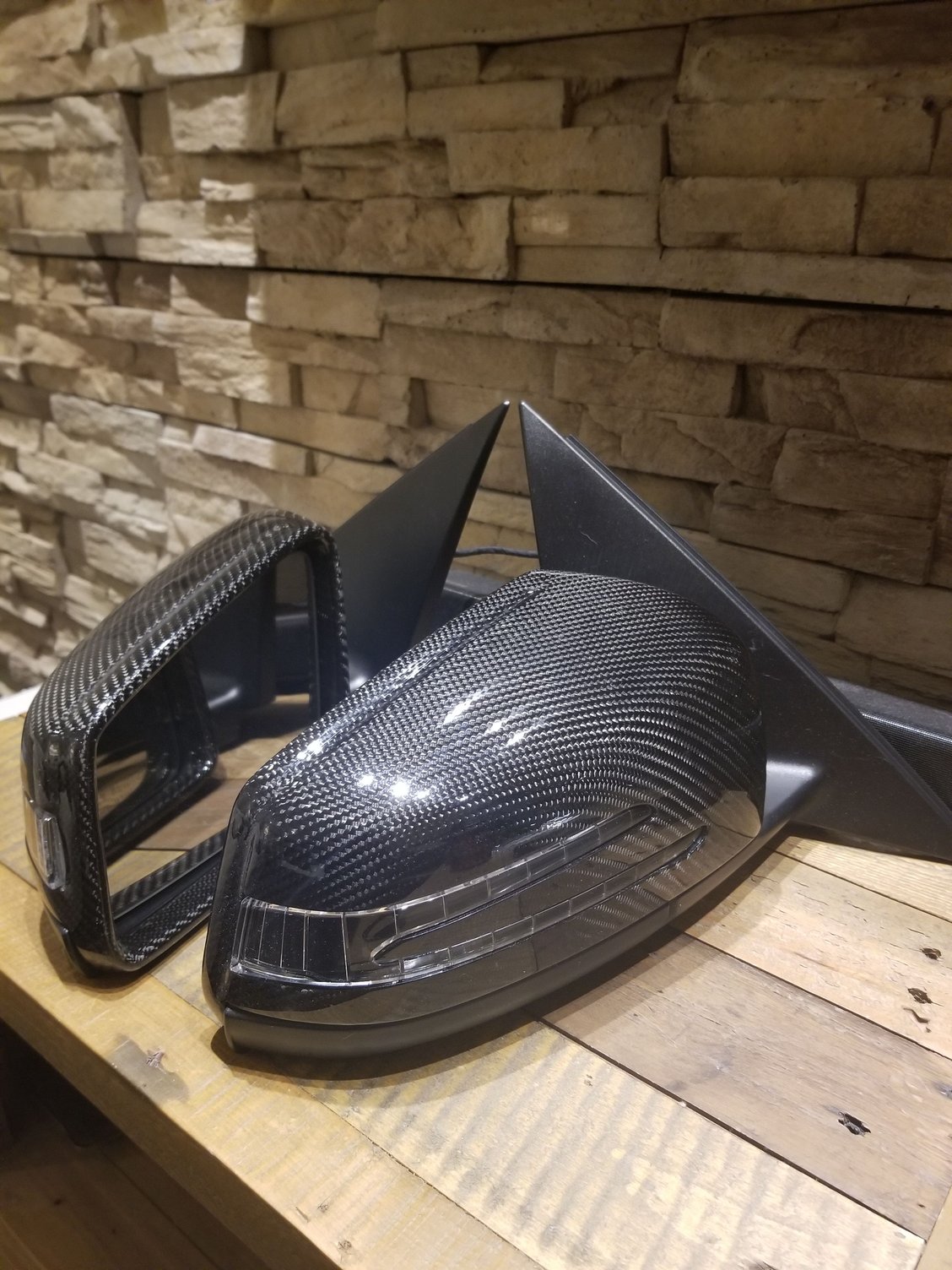 Exterior Body Parts - Carbon Fiber Face-Lift Side Mirror removed from C63 - Used - 2008 to 2015 Mercedes-Benz C63 AMG - Niagara Falls, NY 14092, United States