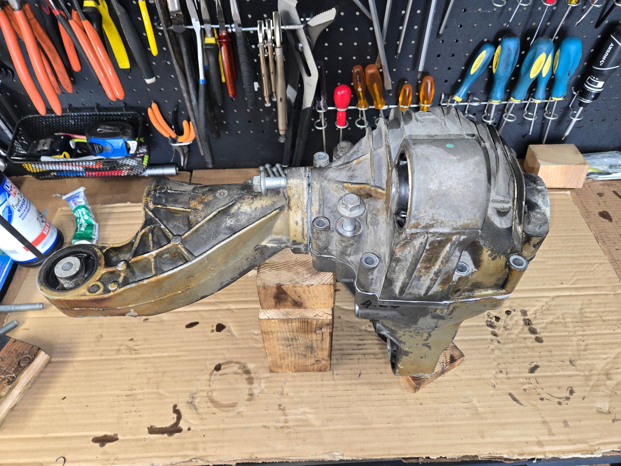 All 3 housing segments put together and a few bolts put in finger tight for proper alignment.
