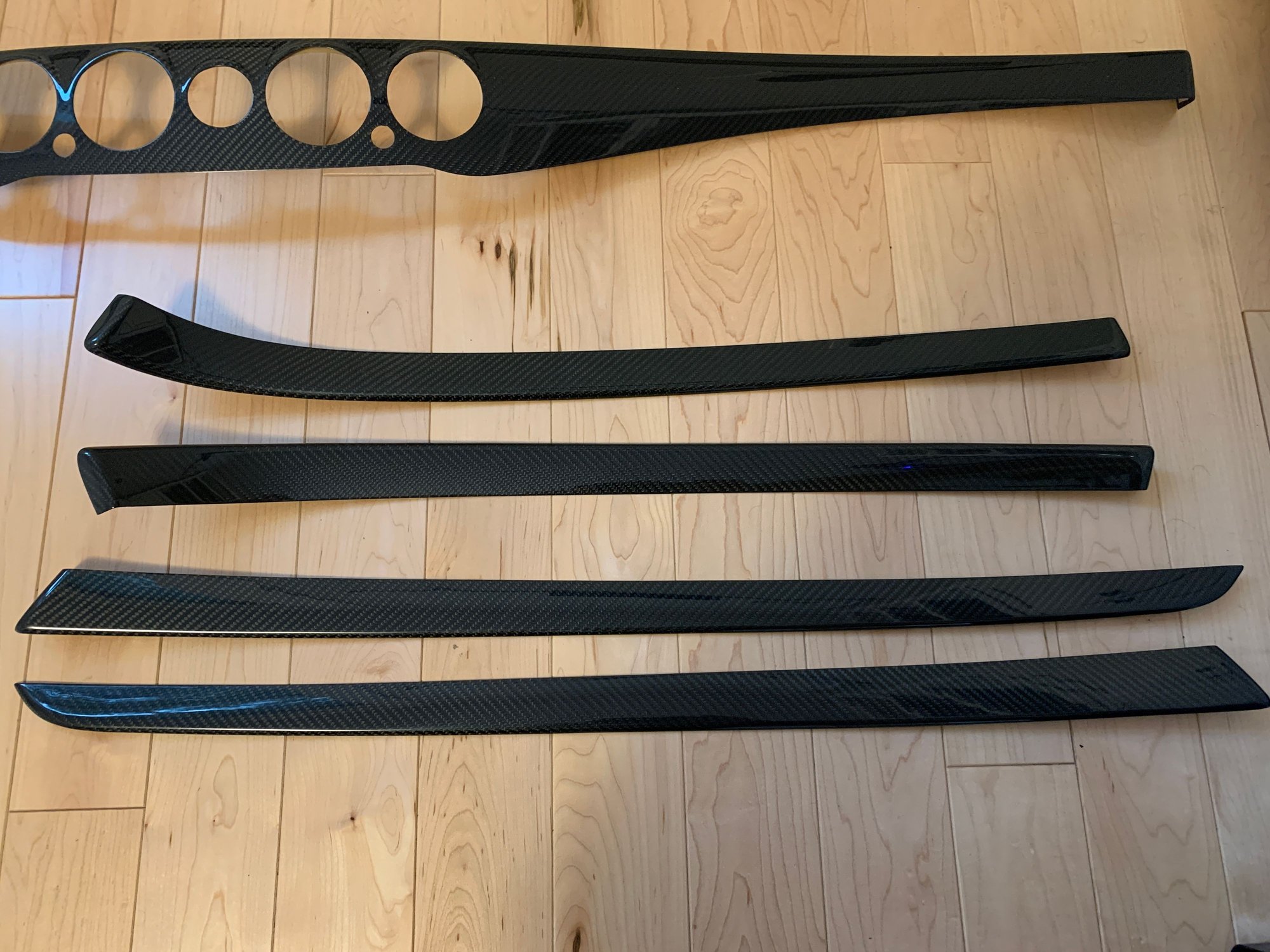 Interior/Upholstery - Real Carbon Fiber Dash Trim Overlay Set for W222 S Class Sedans - New - 2014 to 2017 Mercedes-Benz S550 - 2014 to 2017 Mercedes-Benz S63 AMG - Falmouth, ME 04105, United States