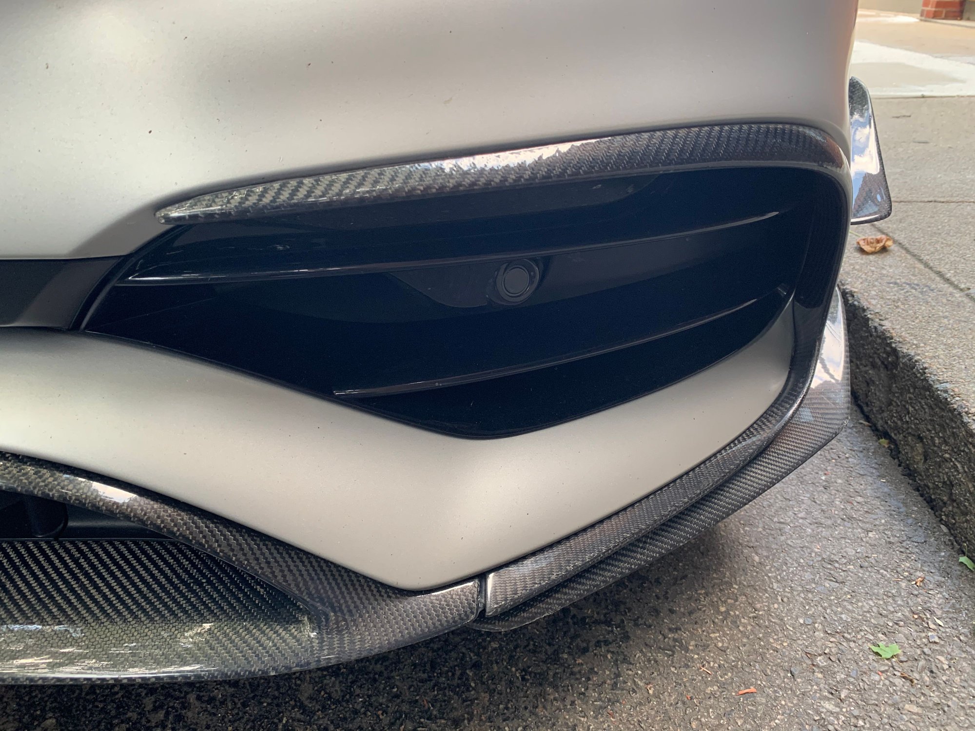 Exterior Body Parts - AMG Style Carbon Fiber Front Spoiler & Side spoilers for all 17-19 Mercedes Benz CLA - Used - 2017 to 2019 Mercedes-Benz CLA250 - Brookline, MA 02445, United States