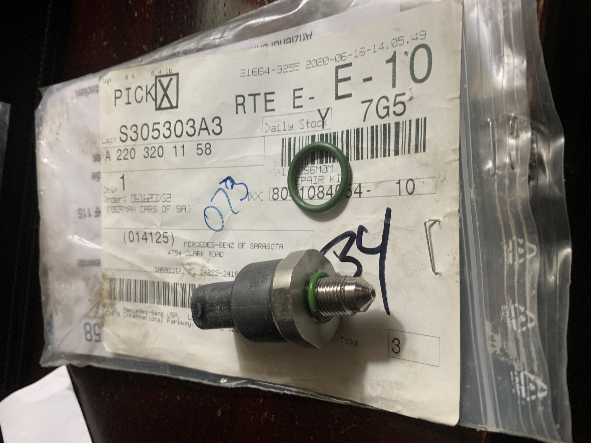 ABC pressure sensor on 2005 CL55 Forums