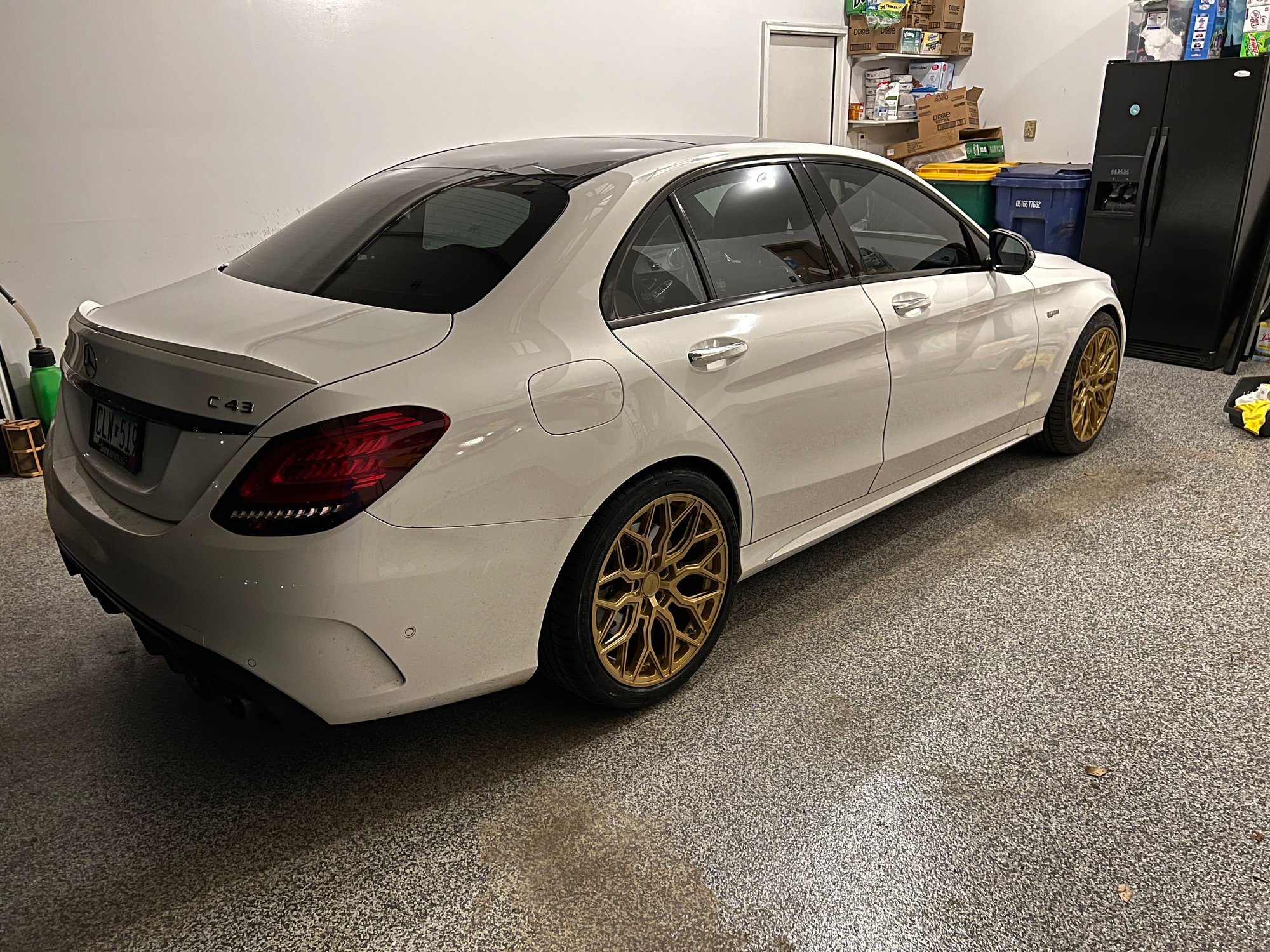 Wheels and Tires/Axles - 19" Vossen HF-2 Gloss Gold Wheels - C43 AMG Fitment 19x8.5+30, 19x9.5+44 - Used - 2018 to 2022 Mercedes-Benz C43 AMG - Minnetrista, MN 55364, United States