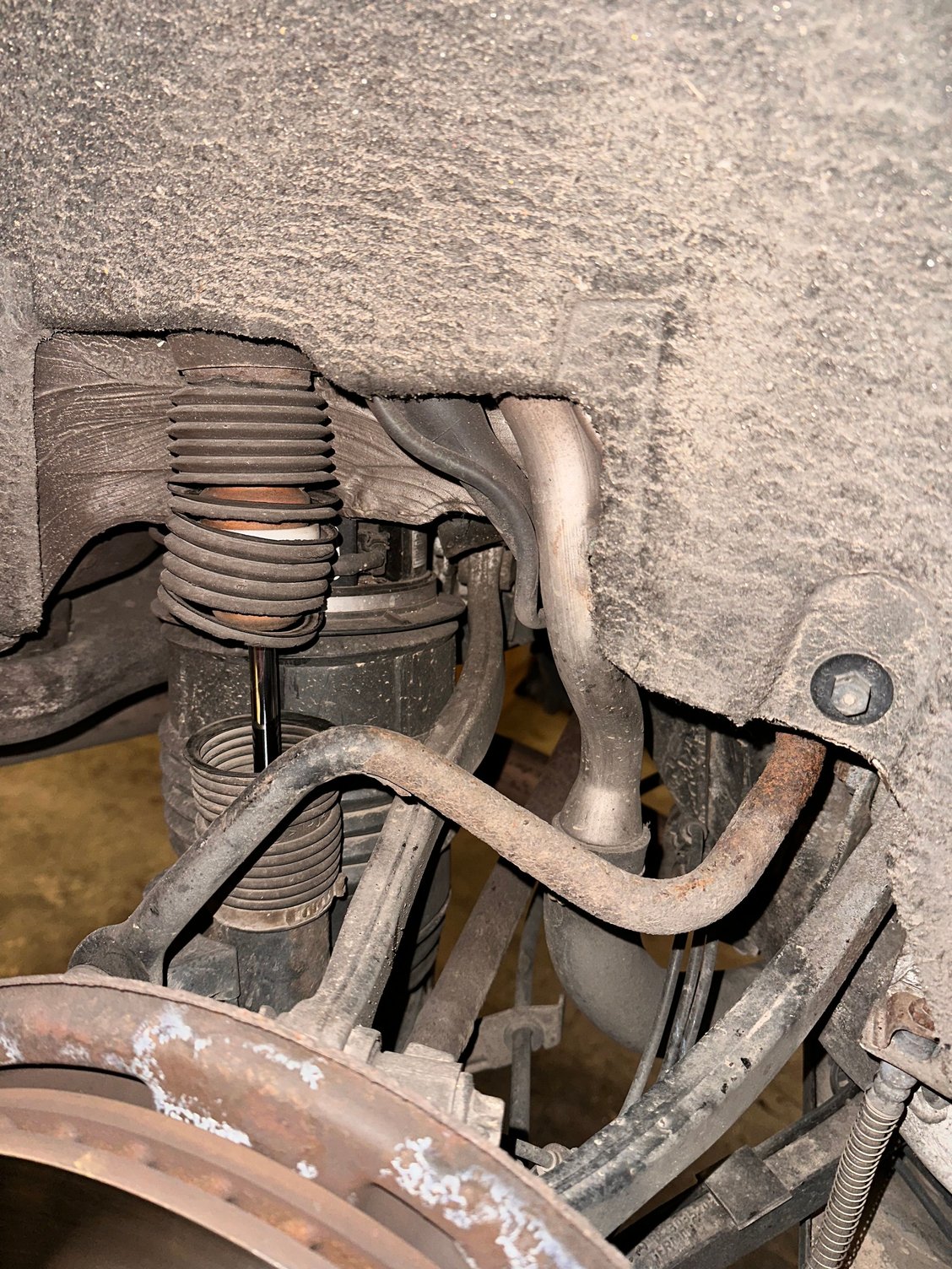 The air struts were replaced, but nothing else, planning on replacing the rest of suspension.