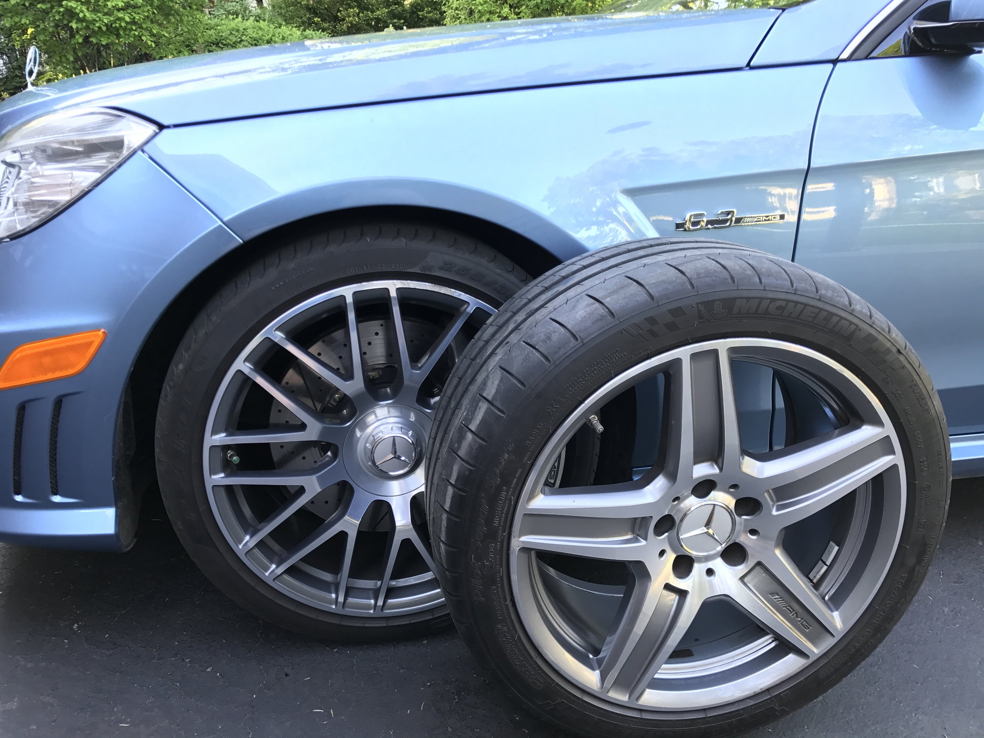 Wheels and Tires/Axles - W212 E63 18 Inch OEM Rims and Michelin Tires - Very Good Condition - Used - 2011 to 2017 Mercedes-Benz E63 AMG - Chicago, IL 60521, United States